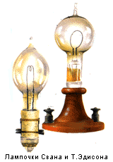 Лампочки Свана и Т.Эдисона